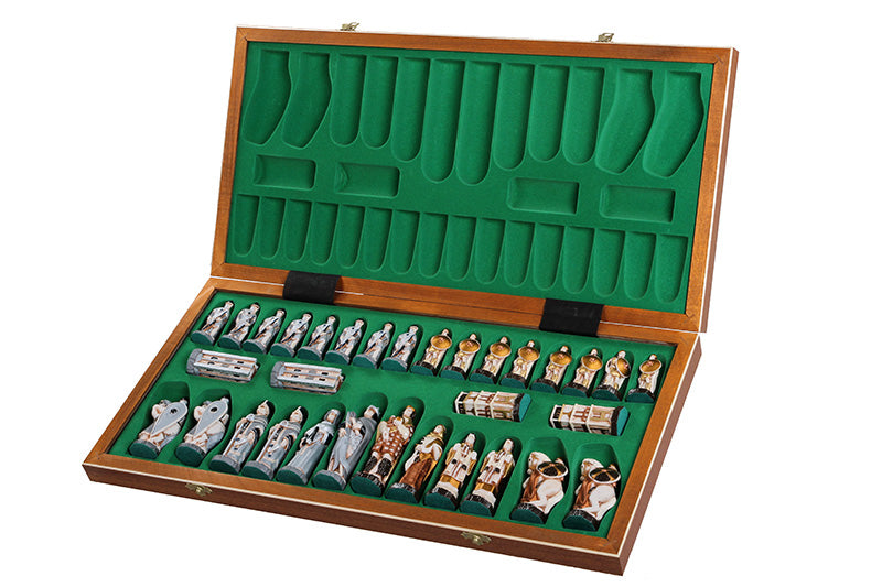 ENGLAND Premium Chess Set – Hand-Painted Medieval Stone Pieces – image 6