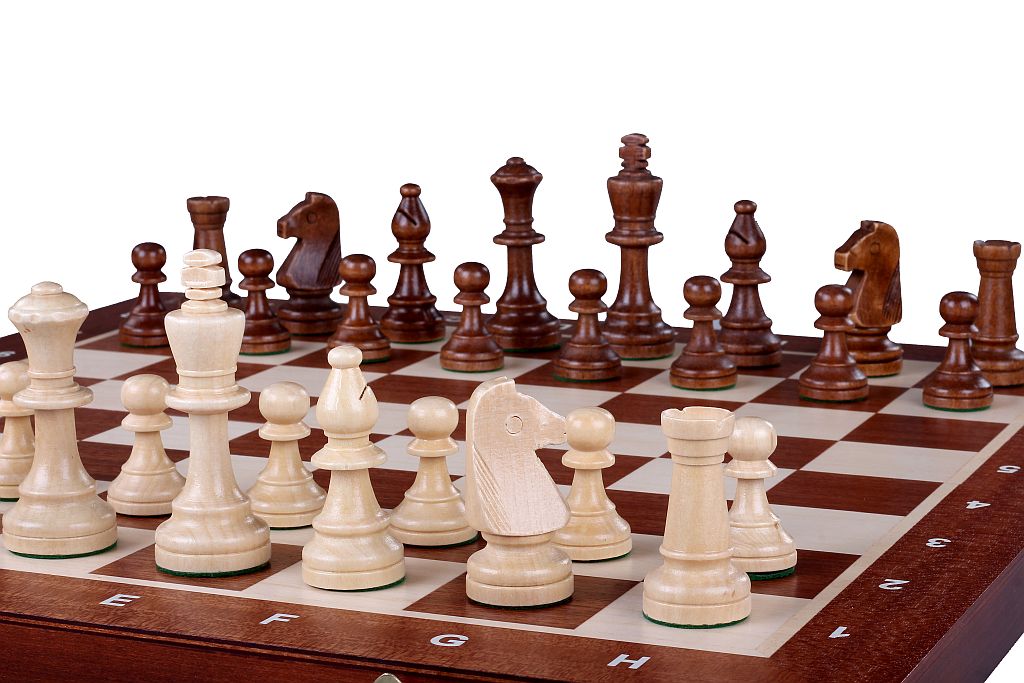 Tournament Chess Set No.5 – Sunrise Inlaid Board & Staunton Pieces