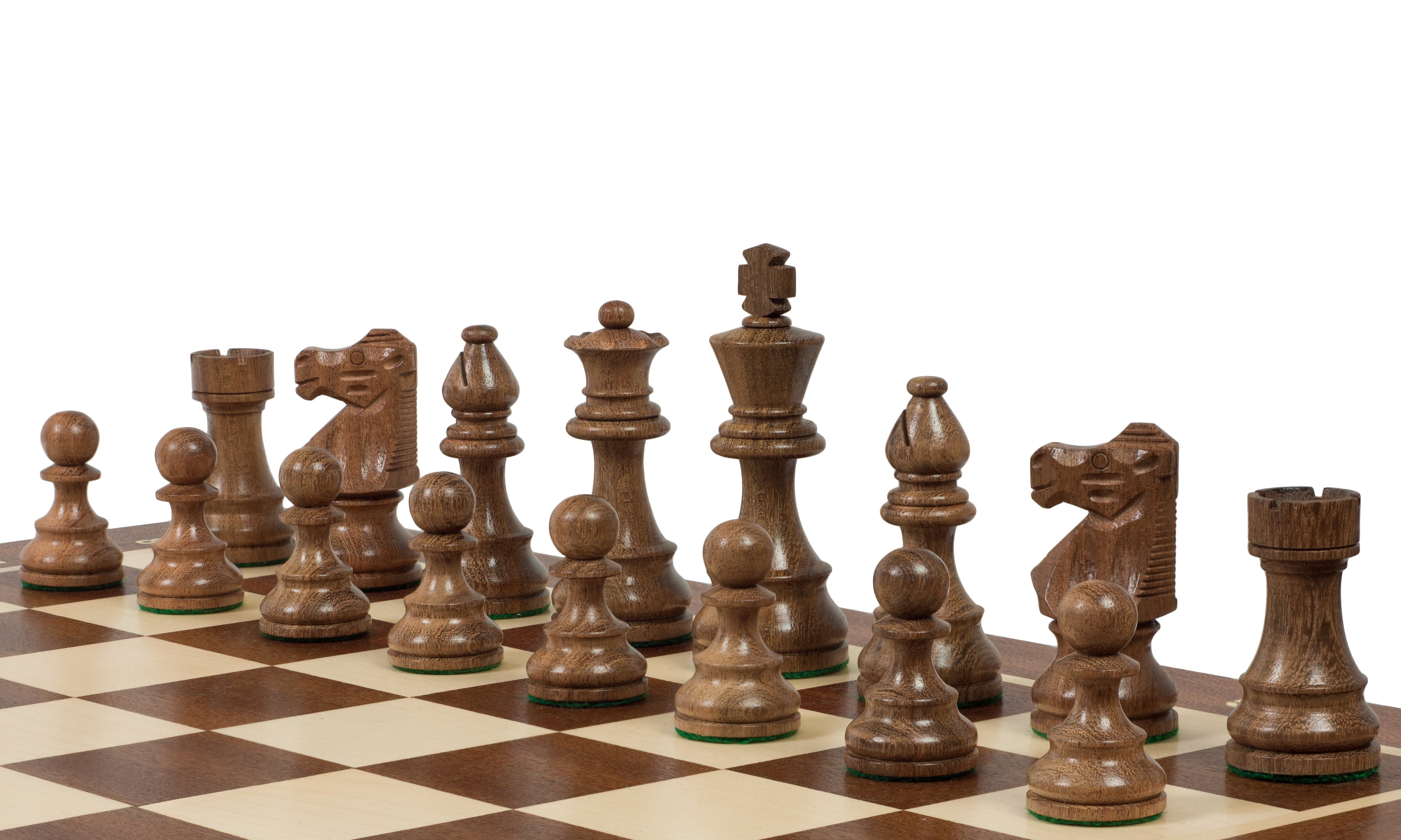 Chess Set No.6 – Sapele Board + 3.75" French Acacia Pieces – image 2