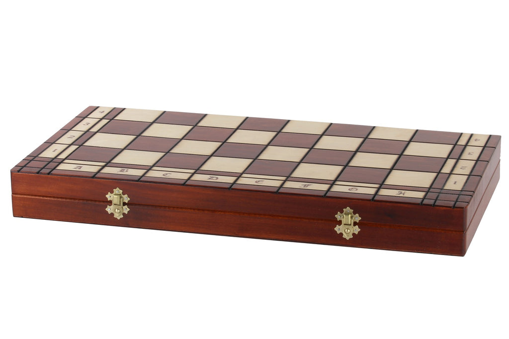 Tournament Chess Set No.8 55x55cm – Burnt Decoration Wooden Board – image 6