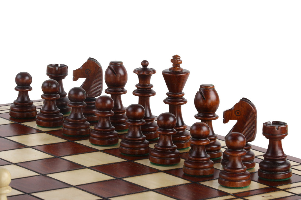 Tournament Chess Set No.8 55x55cm – Burnt Decoration Wooden Board – image 5