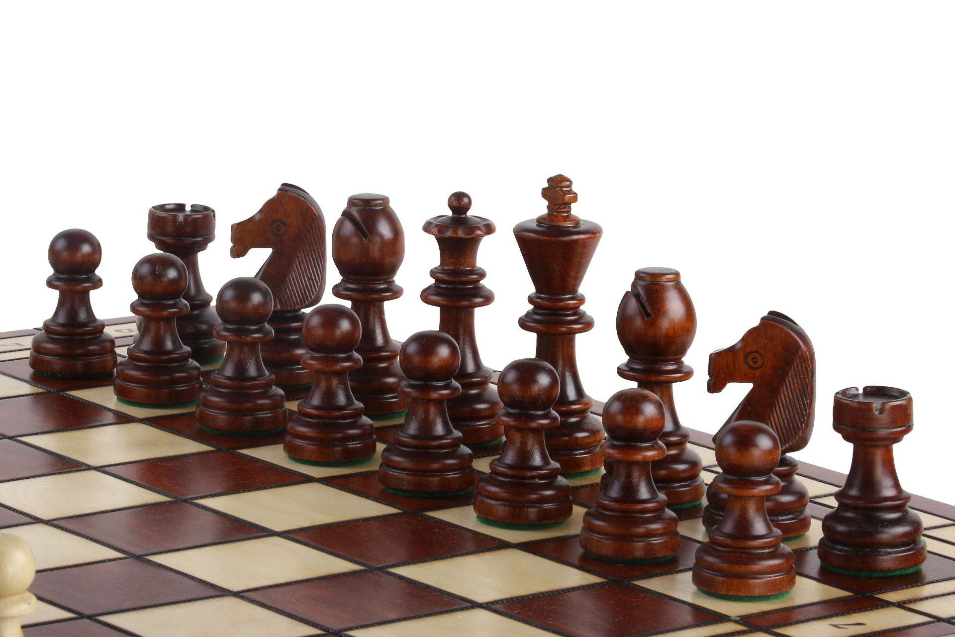 Tournament Chess Set No.8 55x55cm – Burnt Decoration Wooden Board – image 5