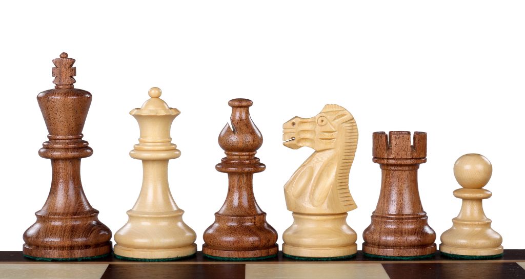 American Classic Chess Pieces 3.5" - Acacia Buckthorn Carved Weighted Staunton Set