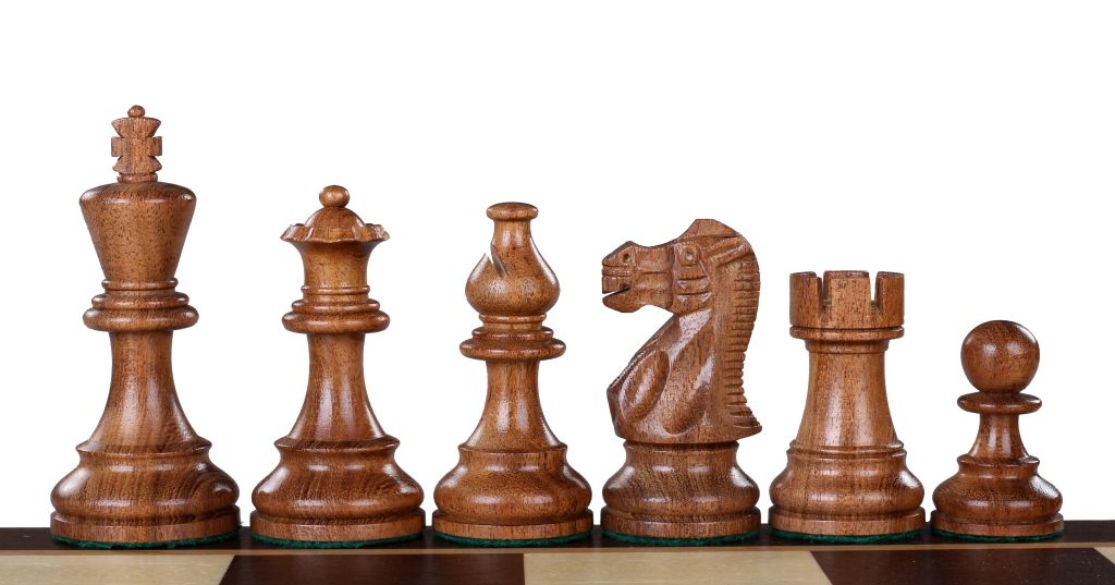 American Classic Chess Pieces 3.5" - Acacia Buckthorn Carved Weighted Staunton Set – image 2