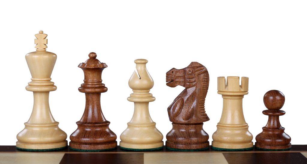 American Classic Chess Pieces 3.5" - Acacia Buckthorn Carved Weighted Staunton Set – image 3