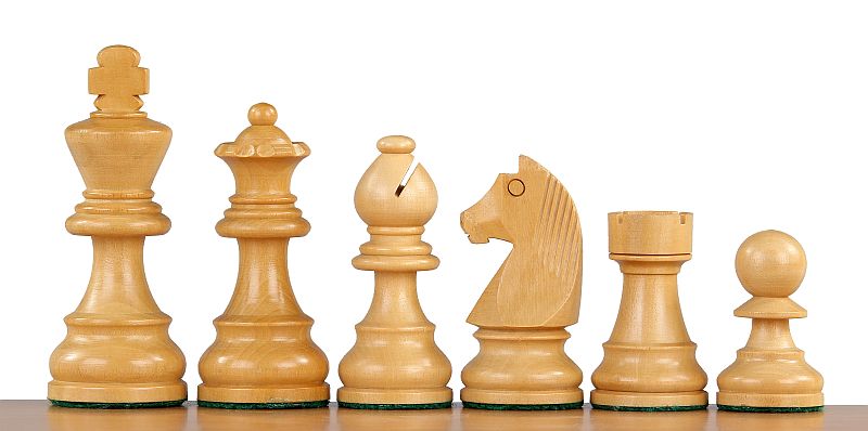 German Staunton Chess Pieces 3" - Acacia Boxwood Weighted Tournament Set – image 2