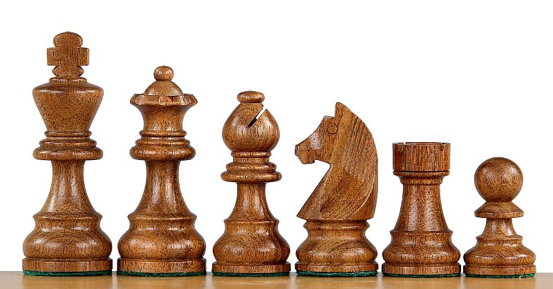 German Staunton Chess Pieces 3" - Acacia Boxwood Weighted Tournament Set – image 4