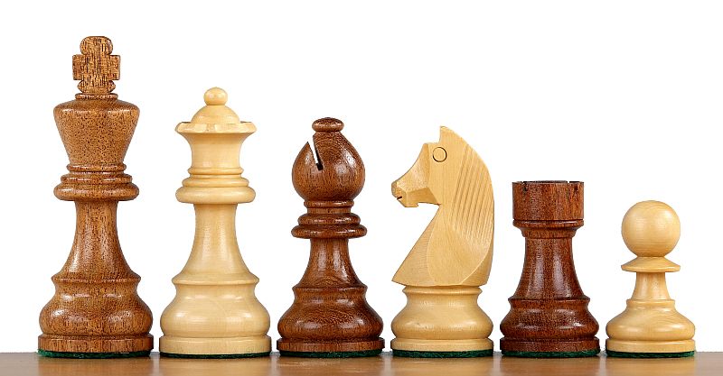 Tournament Chess Set No.5 – Black Board 50mm & German Knight Pieces – image 2