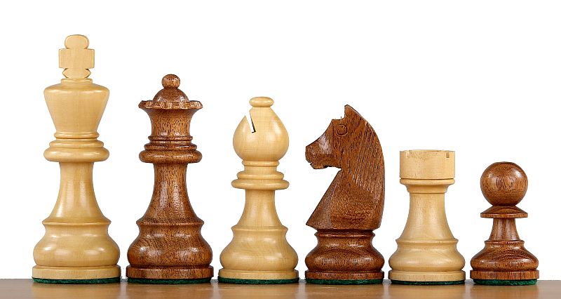 Tournament Chess Set No.5 – Mahogany Board 50mm & German Knight – image 6