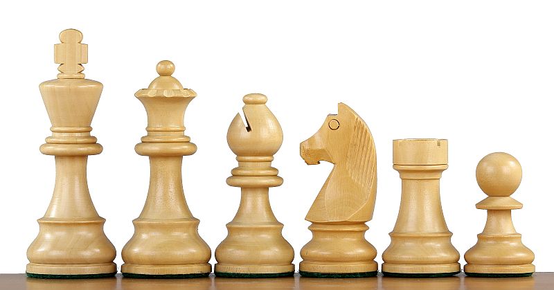 German Staunton Chess Pieces 4" – Acacia & Boxwood Weighted Tournament Set – image 2
