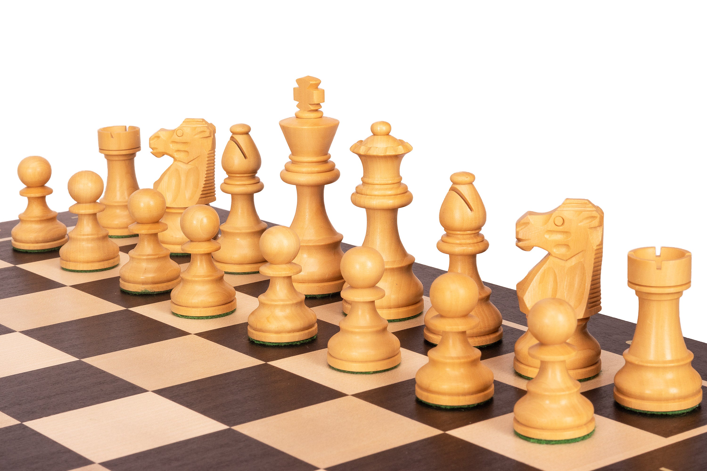 No.6 Black Chessboard + 3.75" French Ebonised Pieces — Tournament Set – image 5