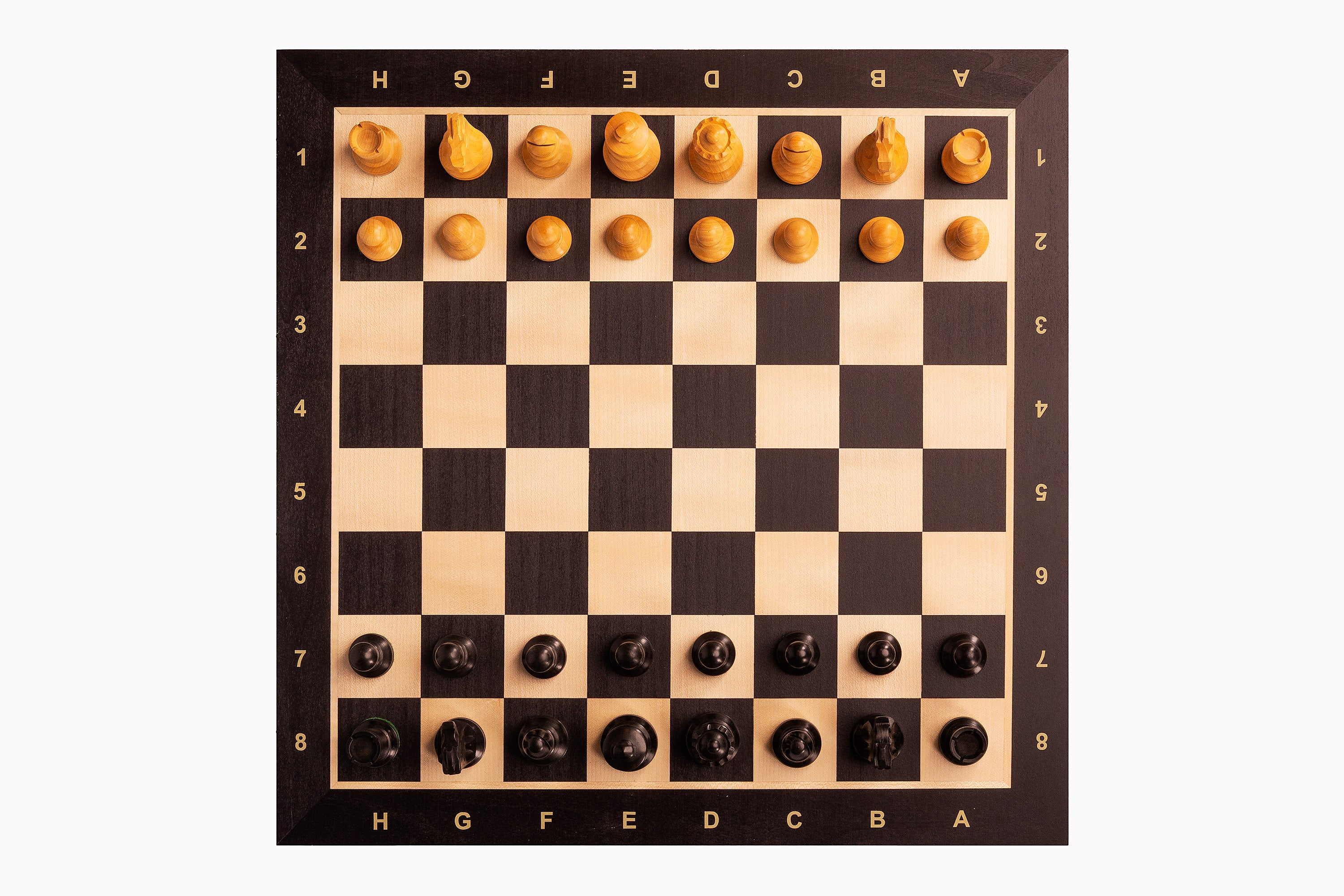 No.6 Black Chessboard + 3.75" French Ebonised Pieces — Tournament Set – image 10