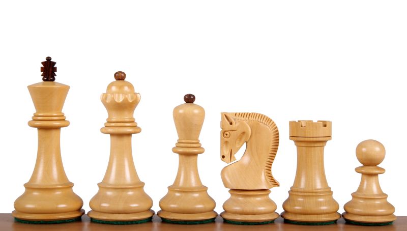 Zagreb Chess Pieces 3.75" - Acacia Boxwood Carved Historic Set with Extra Queens – image 7