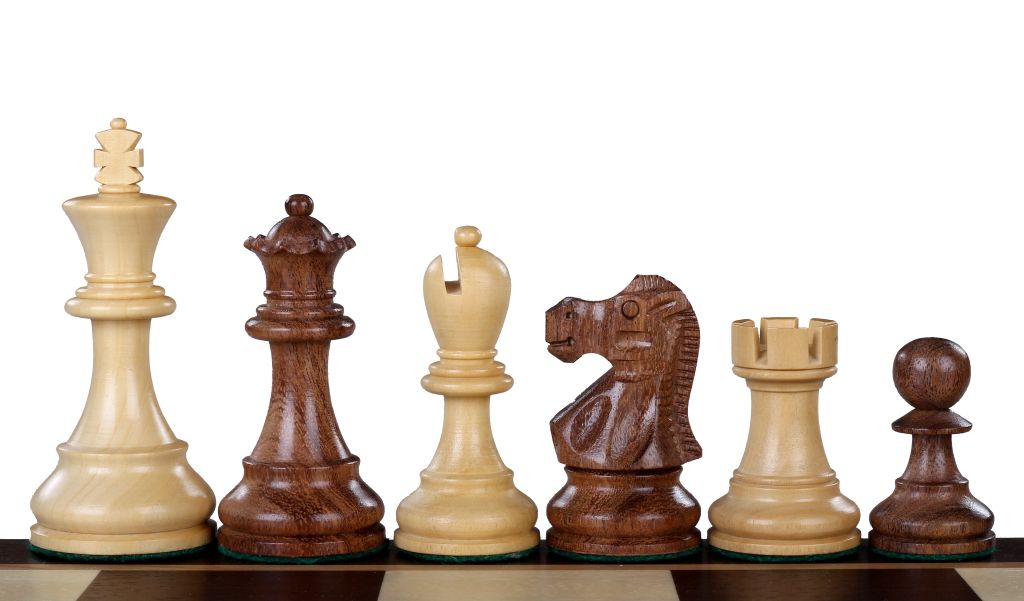 Reykjavik Chess Pieces 4" - Acacia Boxwood Weighted Tournament Set – image 4