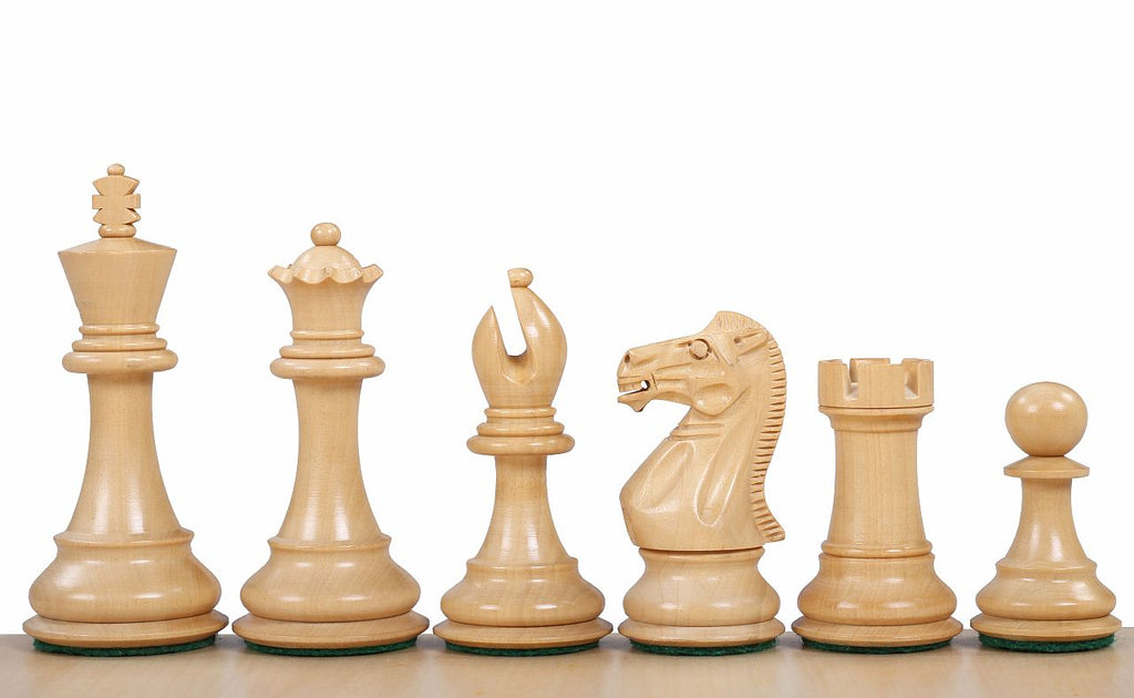 Stallion Knight Chess Pieces 3.5" – Acacia & Boxwood Weighted Set – image 3