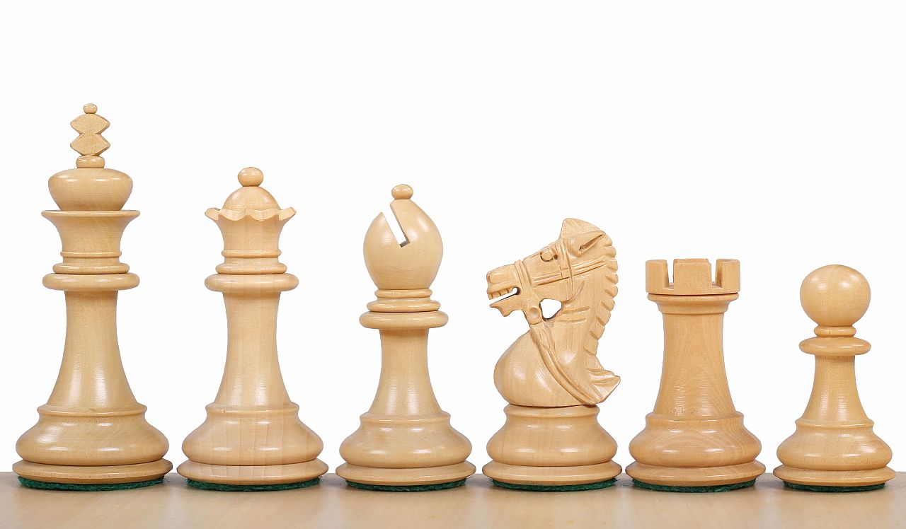 Kings Bridal Chess Pieces 3.5" - Ebonized Boxwood Weighted Set with Extra Queens – image 3