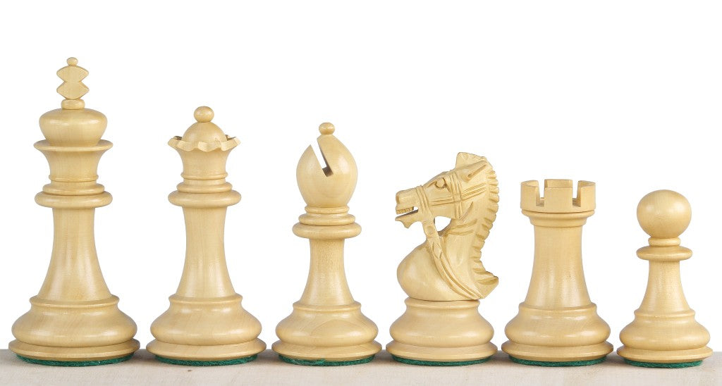 Kings Bridal Chess Pieces 3.5" - Acacia Boxwood Weighted Set with Extra Queens – image 4