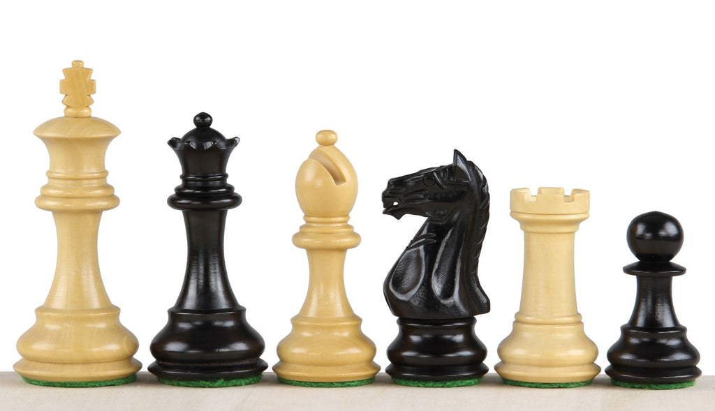 Oxford Chess Pieces 3.5" – Ebonized & Boxwood Weighted Premium Set – image 3