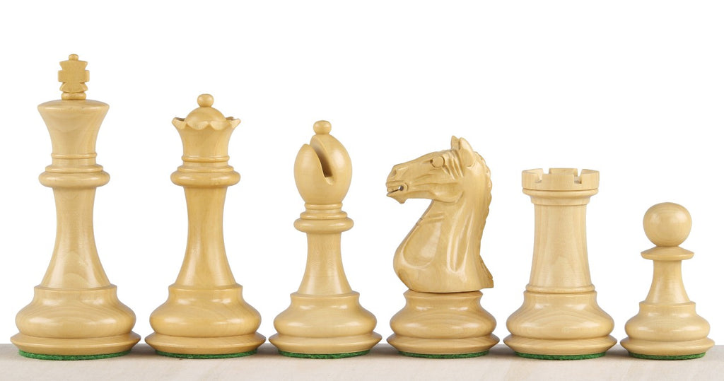 Oxford Chess Pieces 4" - Ebonized Boxwood Weighted Tournament Set – image 4