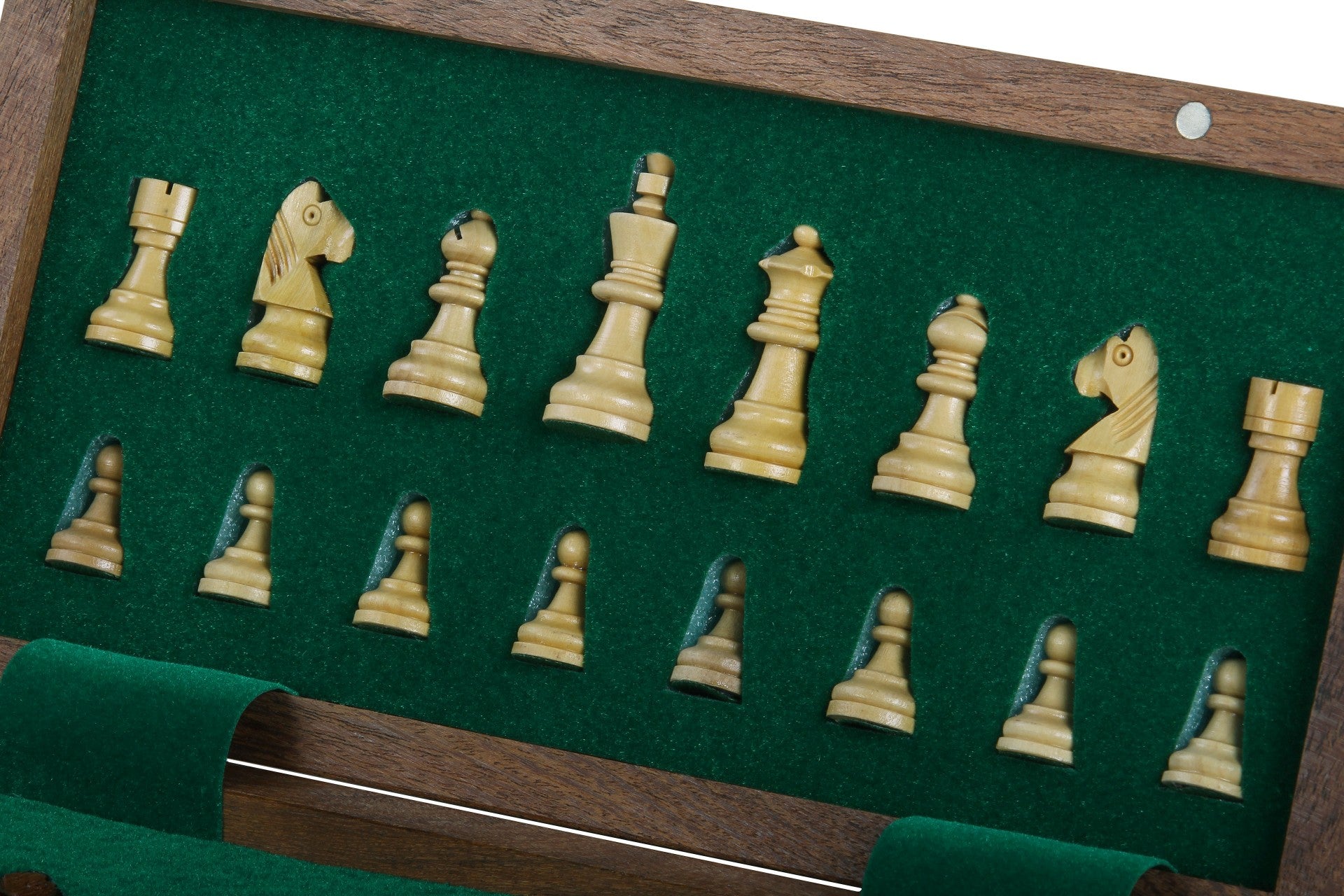 Wooden Magnetic Chess Set — 25 cm Inlaid Board (Indian Acacia & Boxwood) – image 4