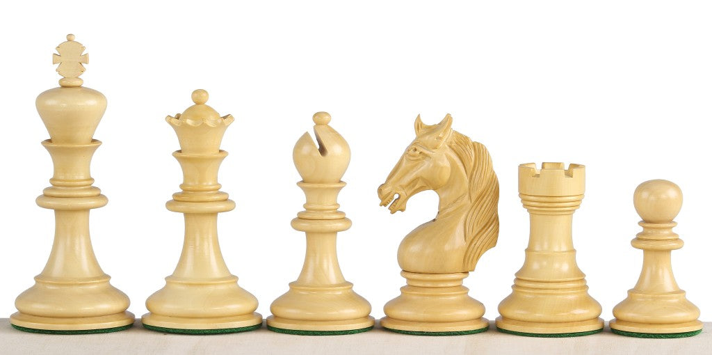 Unicorn Chess Pieces 4.25" – Ebony & Boxwood Weighted Luxury Set – image 5