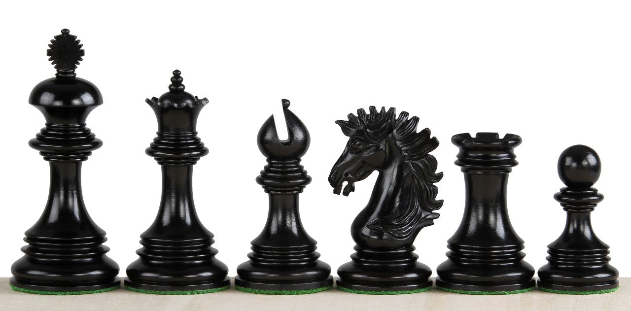Sunrise Chess Pieces 3.75" - Ebony Premium Tournament Set – image 2