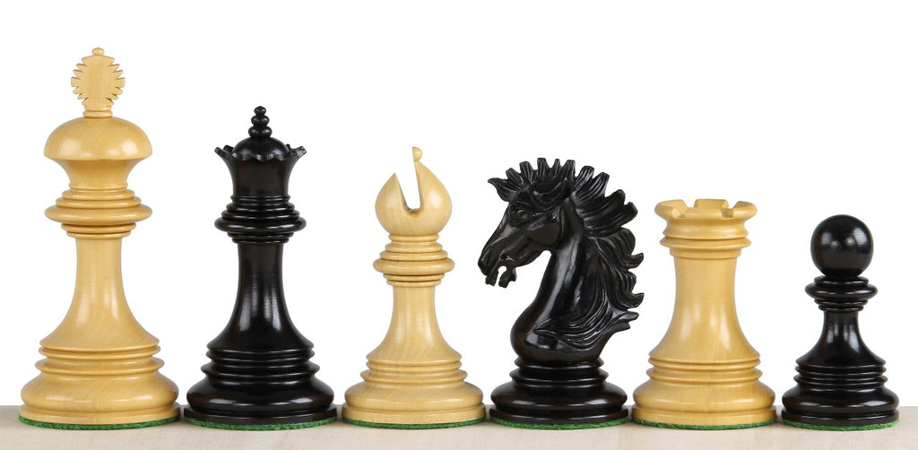 Sunrise Exclusive Chess Pieces 4" – Ebony & Boxwood Weighted Premium Set – image 3
