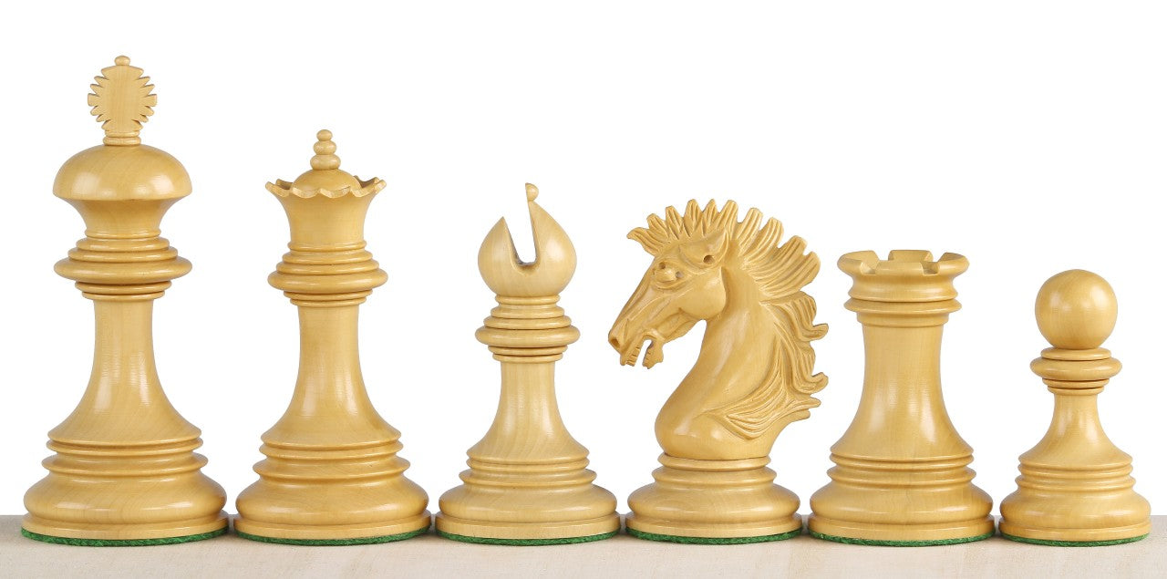 Sunrise Exclusive Chess Pieces 4" – Ebony & Boxwood Weighted Premium Set – image 4
