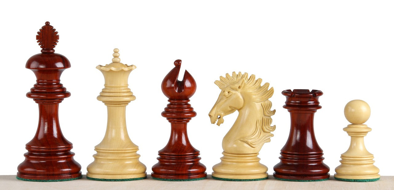 Sunrise Redwood Chess Pieces 3.75 inch - Premium Hand-Carved Wood