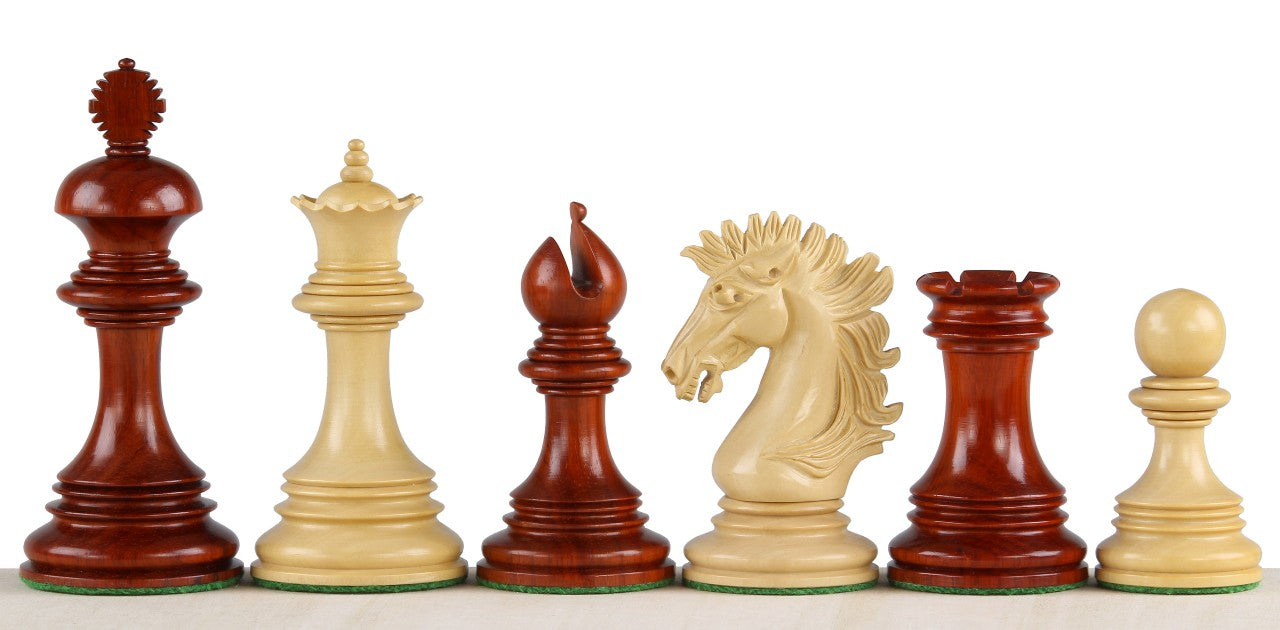 Sunrise Redwood Chess Pieces 4.25 inch - Premium Hand-Carved Wood
