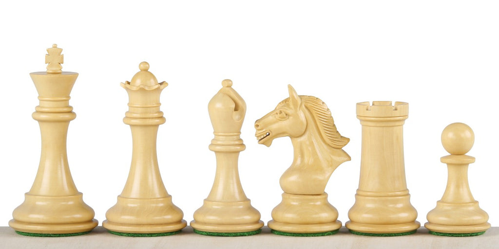 Derby Chess Pieces 4" - Redwood Boxwood Weighted Luxury Set – image 4