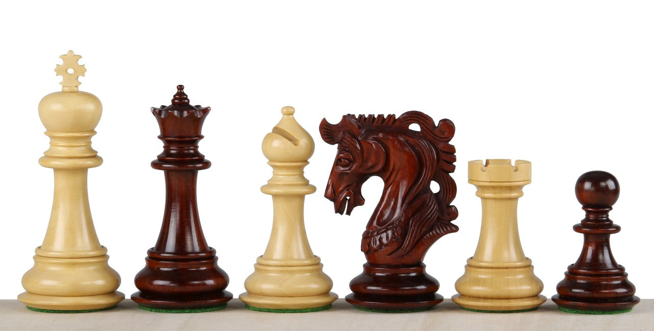 Elvis Paduk Chess Pieces 4.25 inch - Premium Hand-Carved Wood