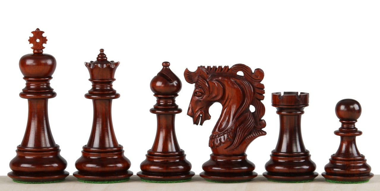 Elvis Paduk Chess Pieces 4.25 inch - Premium Hand-Carved Wood – image 3