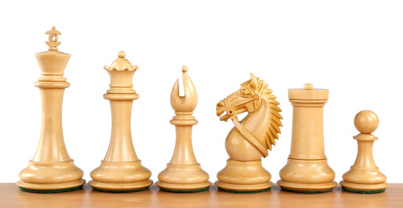 Made in America Chess Pieces 4.25" - Ebony Weighted Tournament Set – image 2