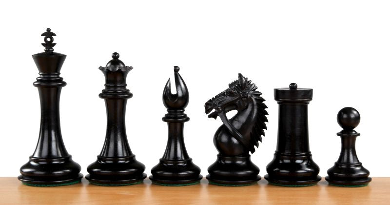Made in America Chess Pieces 4.25" - Ebony Weighted Tournament Set – image 3