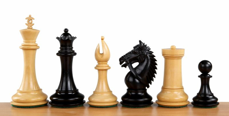 Made in America Chess Pieces 4.25" - Ebony Weighted Tournament Set