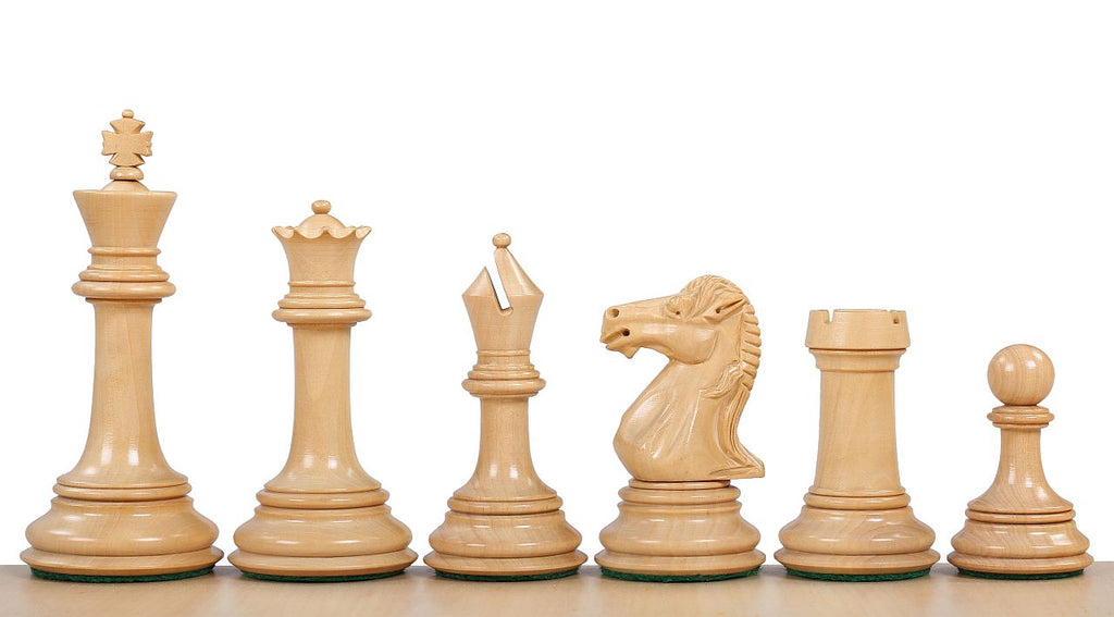 Parthenon Chess Pieces 4" - Ebony Boxwood Weighted Luxury Heirloom Set – image 3