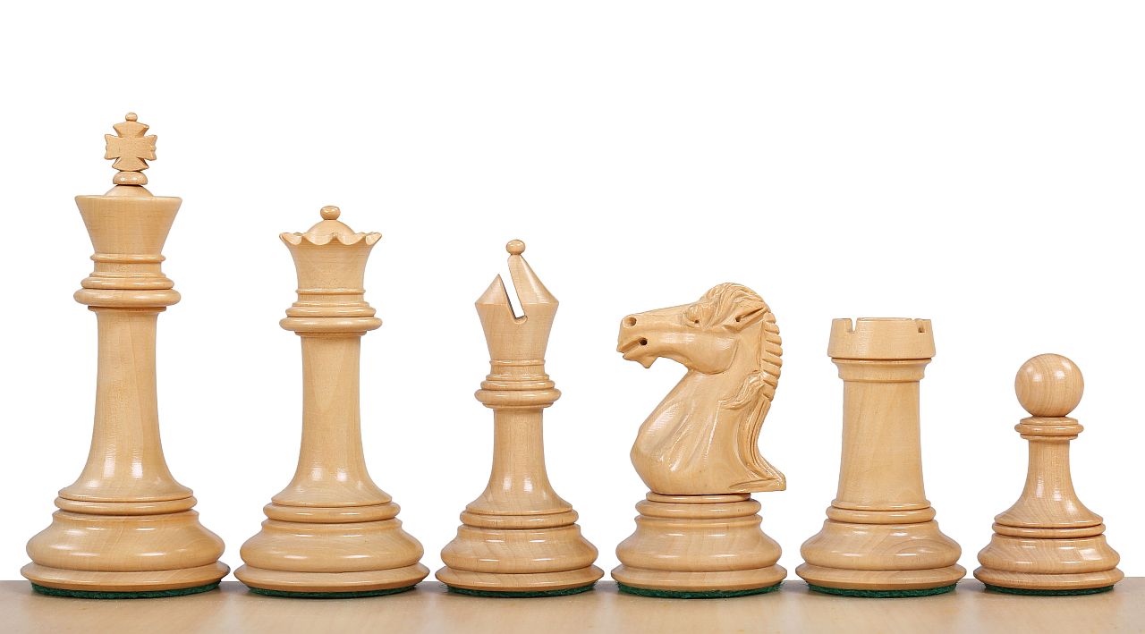 Parthenon Chess Pieces 4" - Ebony Boxwood Weighted Luxury Heirloom Set – image 3