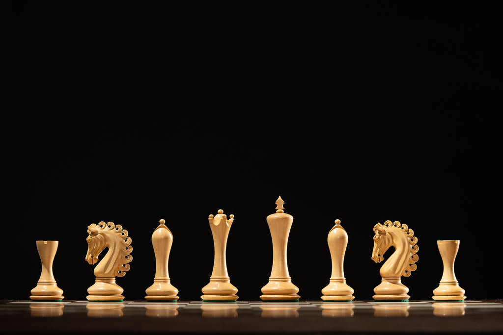 Empire Chess Pieces 4.25" – Padauk & Boxwood Weighted Luxury Set – image 9