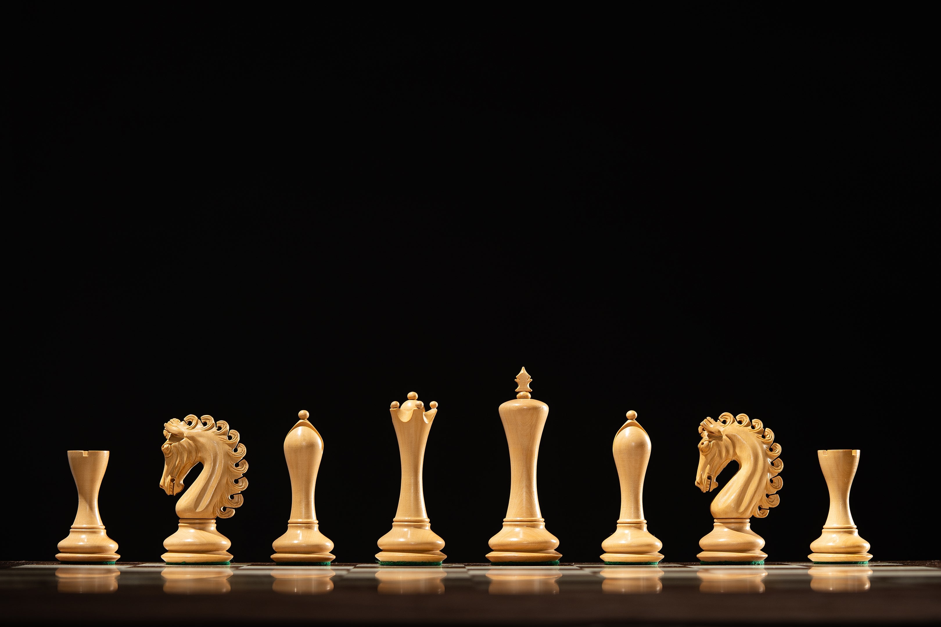 Empire Chess Pieces 4.25" – Padauk & Boxwood Weighted Luxury Set – image 9