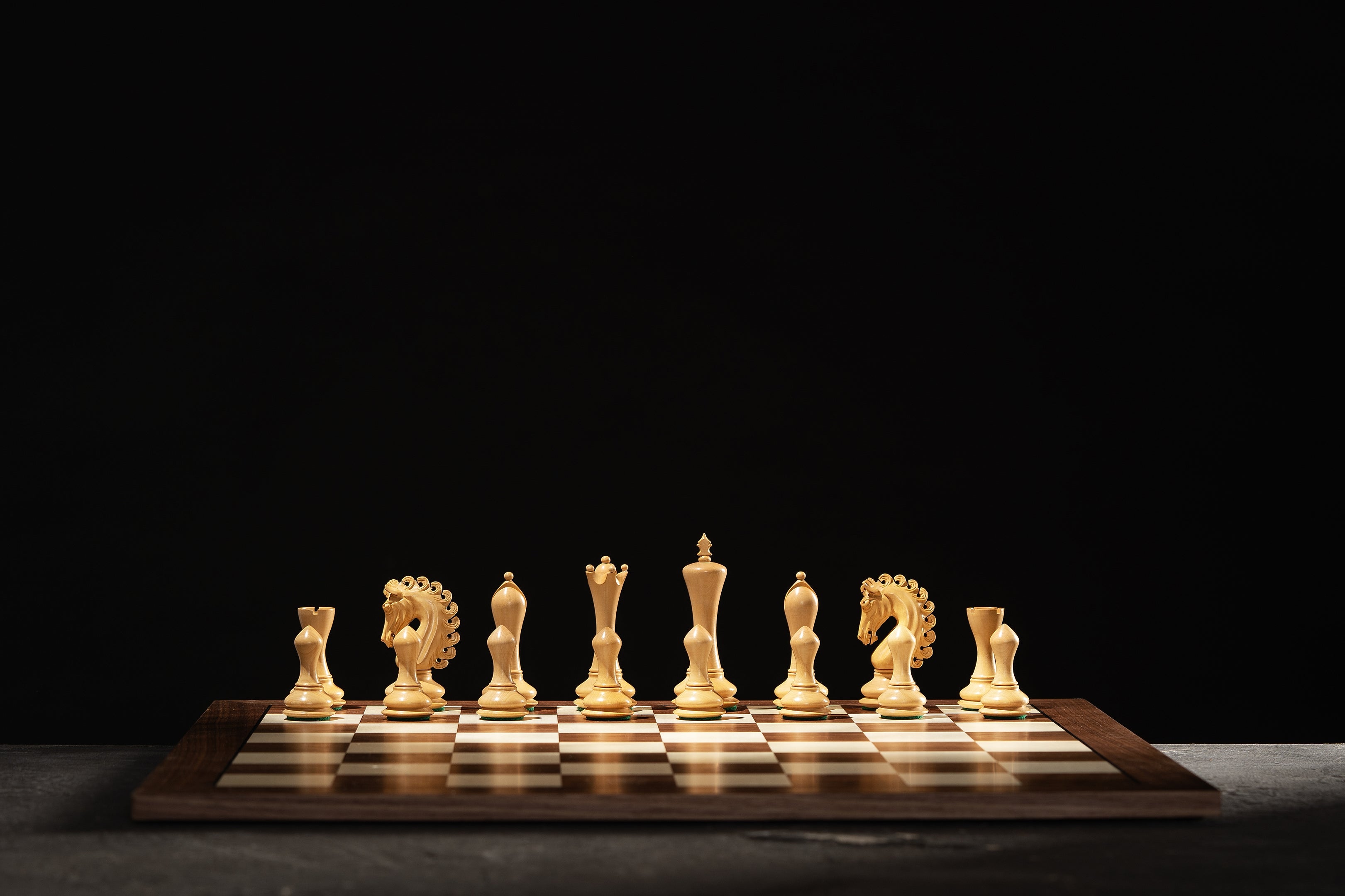 Empire Chess Pieces 4.25" – Padauk & Boxwood Weighted Luxury Set – image 8