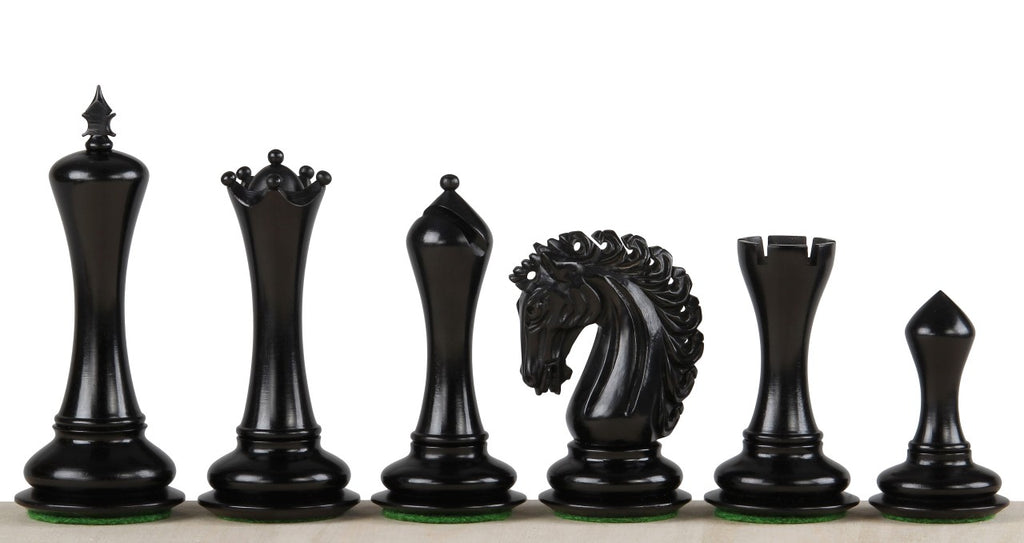 Empire Ebony Chess Pieces 4.25 inch - Premium Hand-Carved Wood – image 2