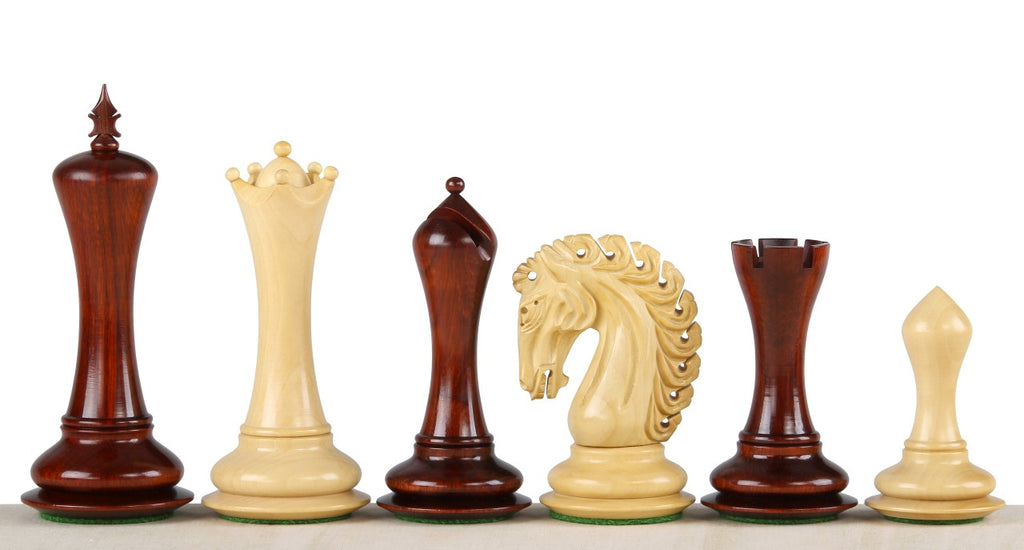 Empire Chess Pieces 4.25" – Padauk & Boxwood Weighted Luxury Set – image 2