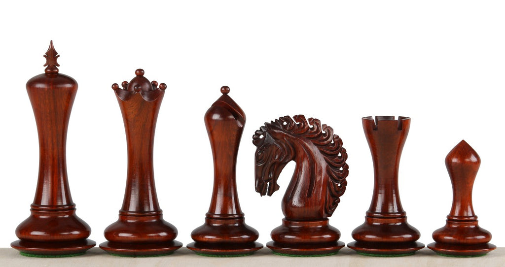 Empire Chess Pieces 4.25" – Padauk & Boxwood Weighted Luxury Set – image 4