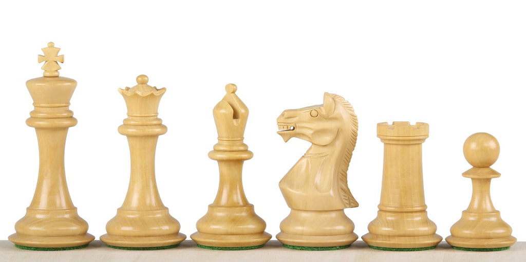 Polish Head Ebony Chess Pieces 3.75" - Premium Wooden Set – image 2