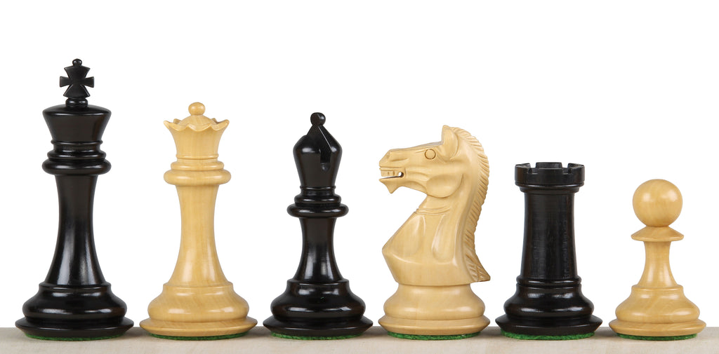 Polish Head Ebony Chess Pieces 3.75" - Premium Wooden Set – image 3