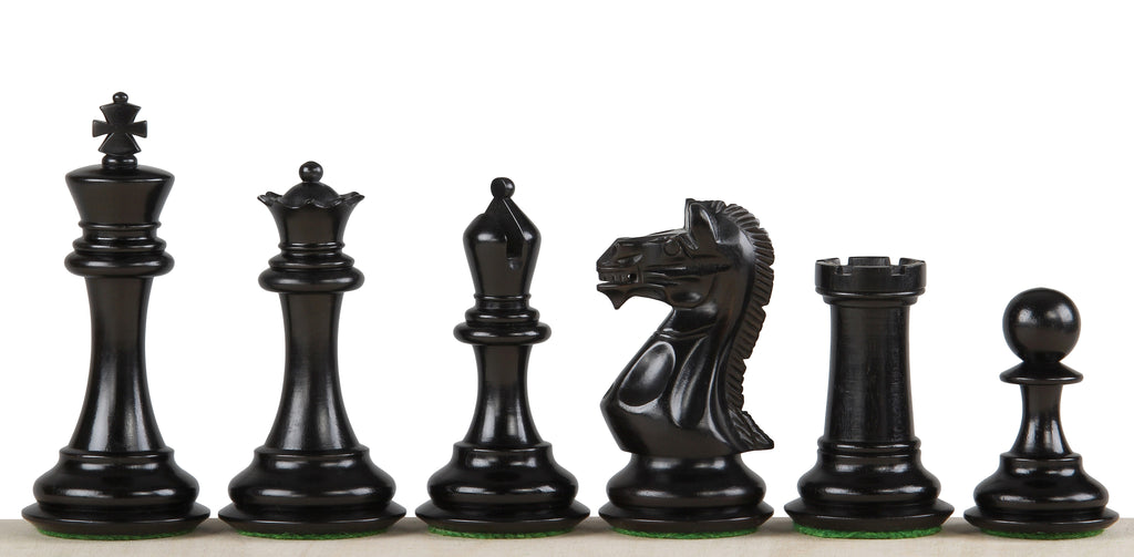 Polish Head Ebony Chess Pieces 3.75" - Premium Wooden Set – image 4