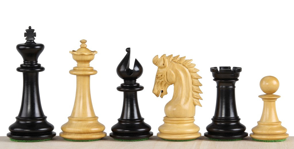 Sheikh Chess Pieces 3.75" - Premium Ebonised Tournament Set