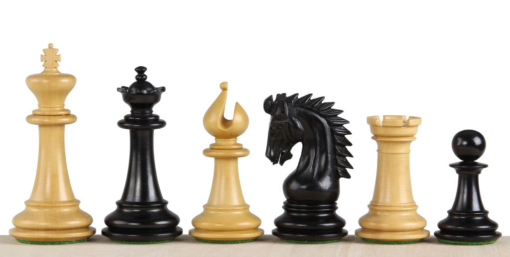 Sheikh Ebony Chess Pieces 3.75" - Premium Wooden Set – image 2