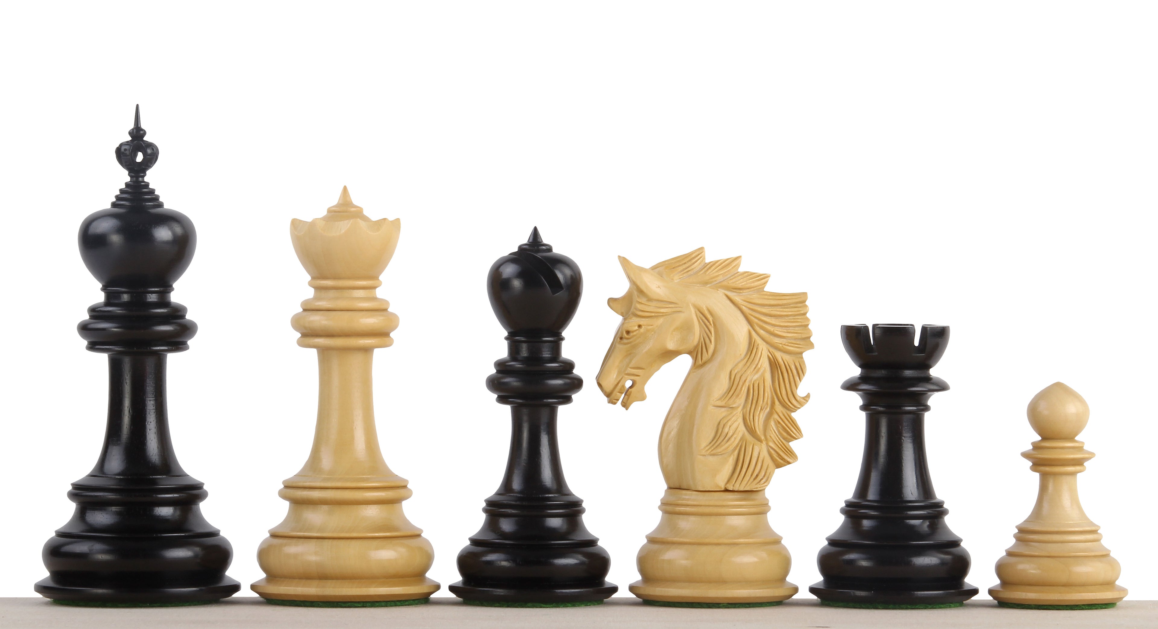 Dubliner Chess Pieces 5" - Montgoy Ebony Premium Tournament Set